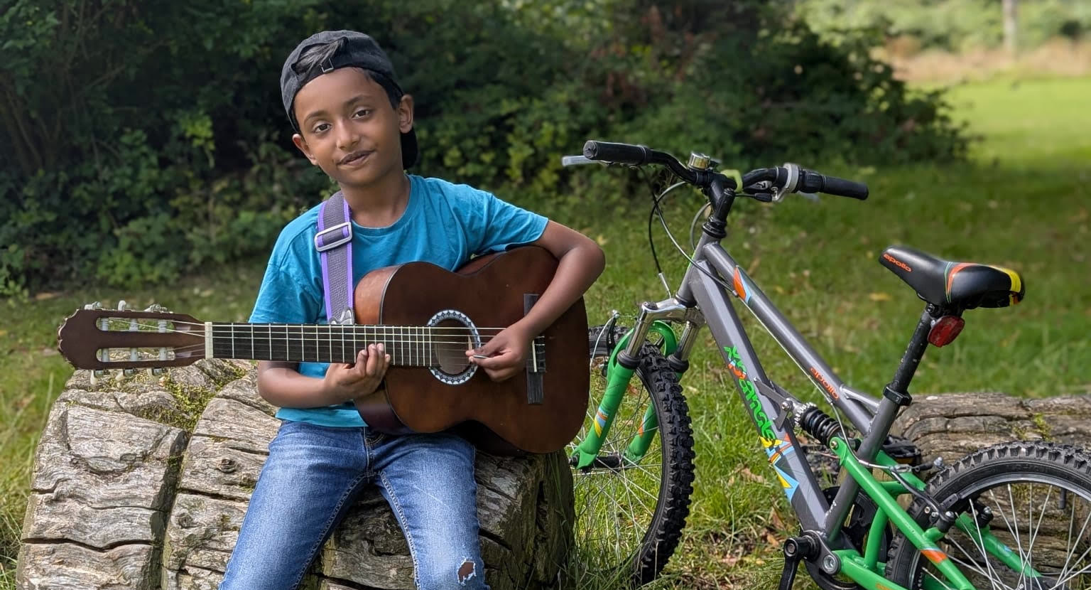 Adrian Abraham: the 9-year-old British-Indian guitarist chasing a world record